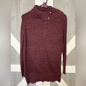 124. GAP Turtleneck Sweater With Button Shoulder XS